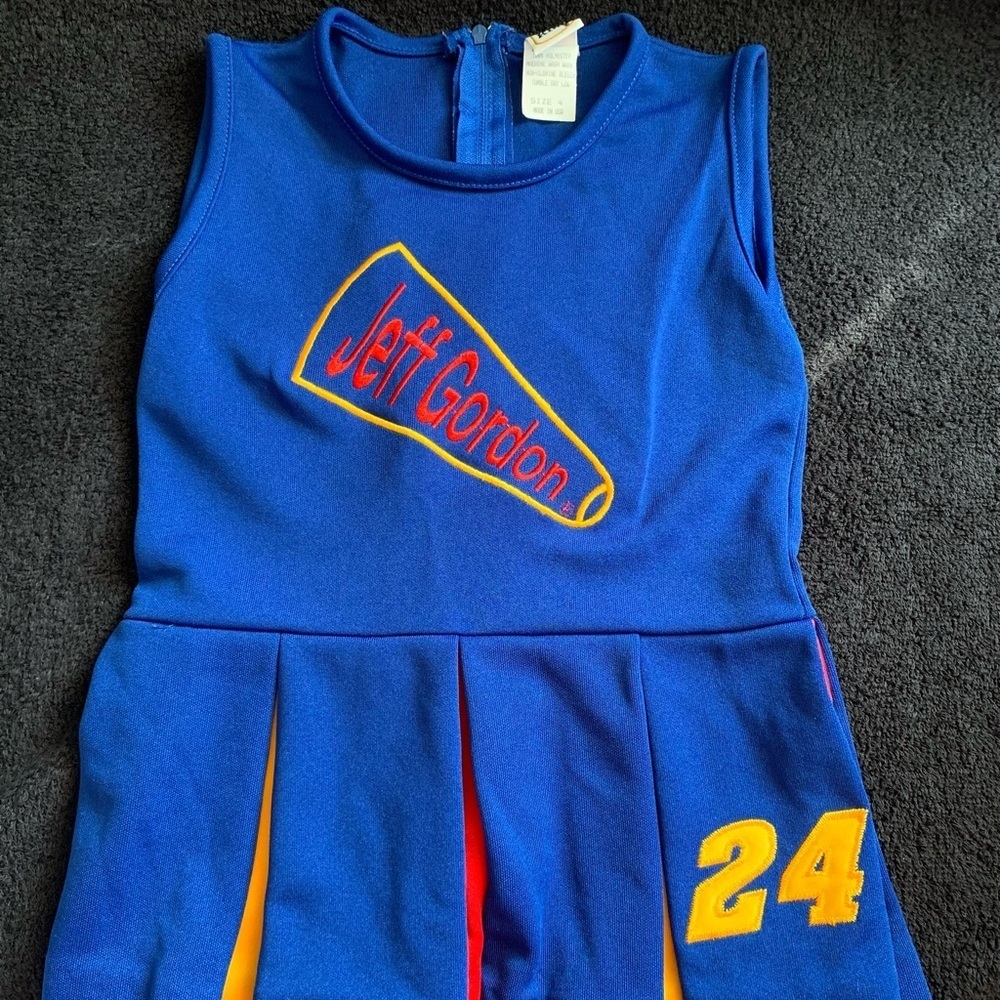 Vintage Jeff Gordon NASCAR Girls Toddler Cheer Leading Outfit